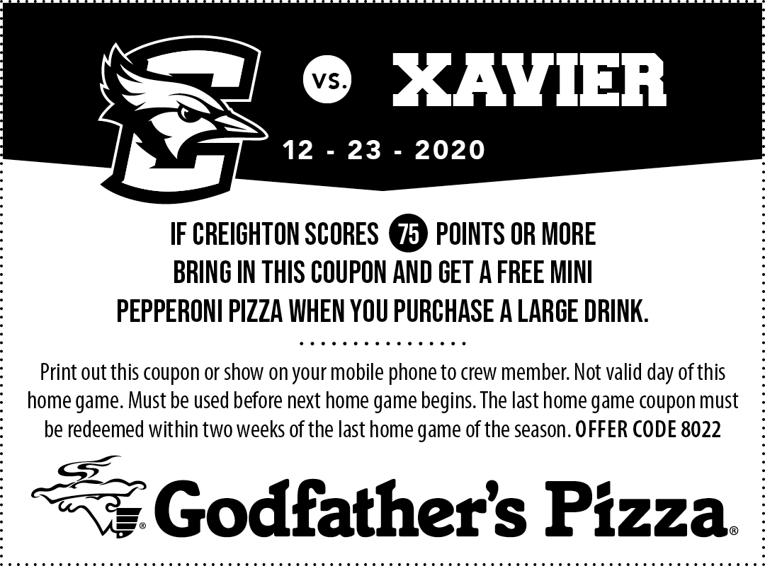 Creighton Basketball Promo Godfather's Pizza